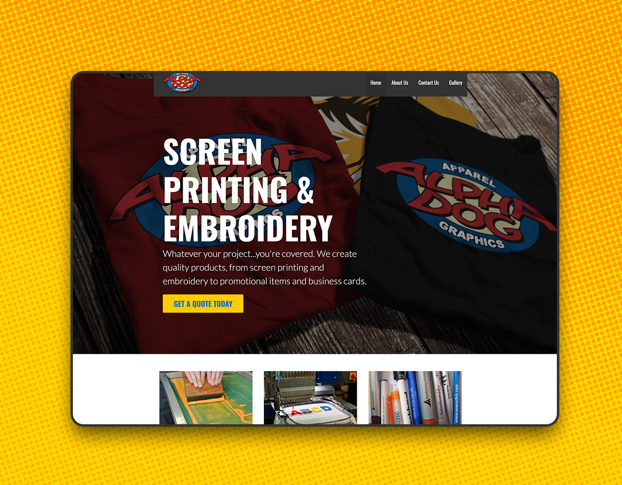 Wordpress Website Design - Alphadog Graphics